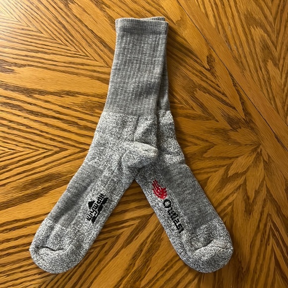 NWOT WigWam Merino Wool Outlast Hiker Men’s Tall Boot Socks - 1 Pair Light Gray - Picture 1 of 7